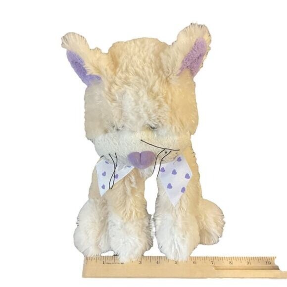 Animal Adventure Kitten Cat Cub White Purple Plush Stuffed Animal 11" - Picture 6 of 6